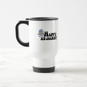 Happy-Adjacent Sticker Travel Mug