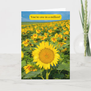 Happy Administrative Professionals Day Sunflower  Holiday Card