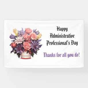Happy Administrative Professionals Thank You Banner