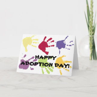HAPPY ADOPTION DAY! childrens hands card