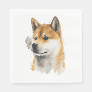 Happy Akita Dog Napkin