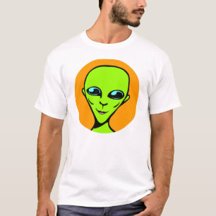 Happy Alien/ET (Round design) T-Shirt