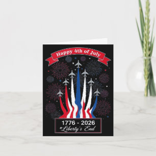 Happy american 1776 2026 usa patriotic 4th of july card