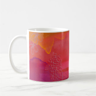 Happy and Bright Colorful Mixed Media Coffee Mug