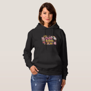 Happy and cute text kawaii style hoodie