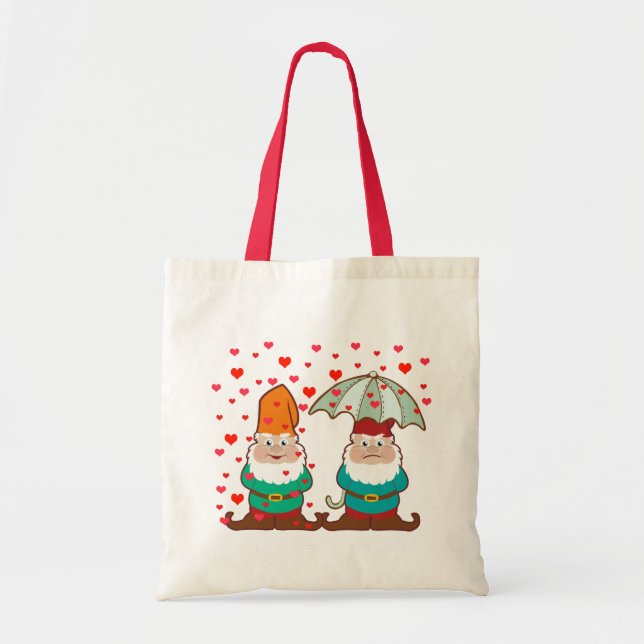 Happy and Grumpy Gnomes Tote Bag (Front)