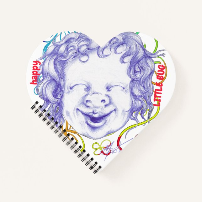Happy and laughing with joy  notebook (Front)