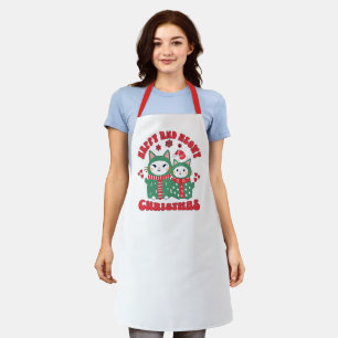 Happy and Meowy Christmas Cats Apron