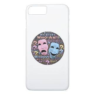 Happy and sad masks cartoon Case-Mate iPhone case