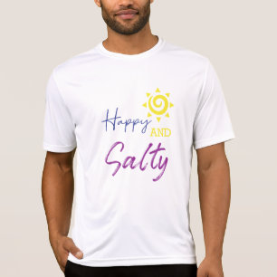 Happy and Salty Summer Design T-Shirt