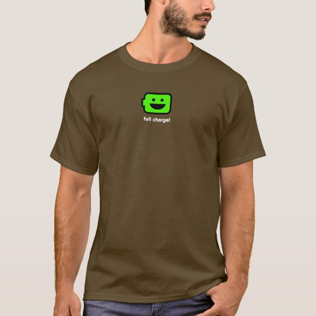 Happy Android battery T-Shirt (Front)