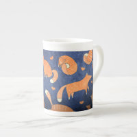 Happy animal fox pattern