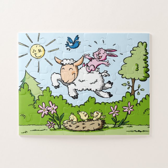 Happy Animals Jigsaw Puzzle (Horizontal)