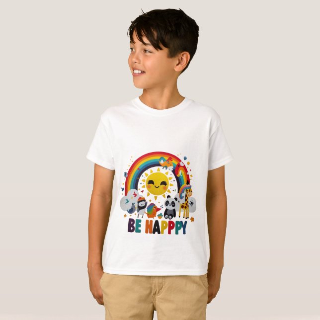 Happy Animals T-Shirt (Front Full)