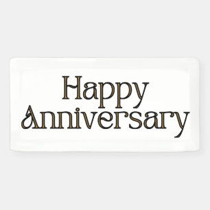 Happy Anniversary 2x1 Vinyl Banner