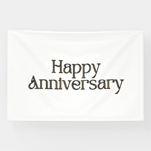 Happy Anniversary 4x6 Vinyl Banner