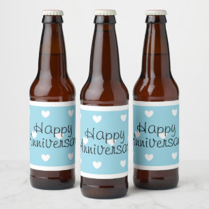 Happy Anniversary beer labels by dalDesignNZ