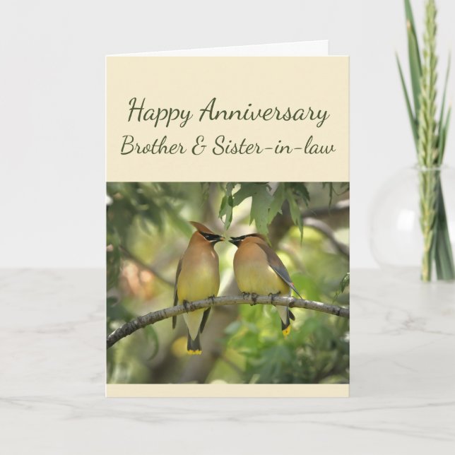 Happy Anniversary Brother & Sister-in-law Couple C Card (Front)