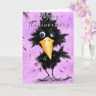 Happy Anniversary Card Love Bird Romantic Fun