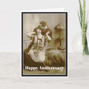 Happy Anniversary Card Wedding Vintage Fun
