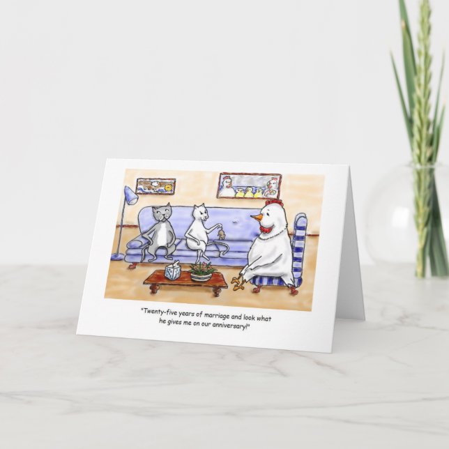 Happy Anniversary Cats Card (Front)