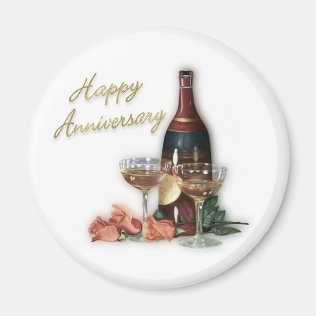 Happy Anniversary Celebration Magnet (Front)
