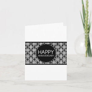 Happy Anniversary (cinderStripe) Card