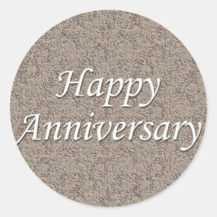 Happy Anniversary Classic Round Sticker