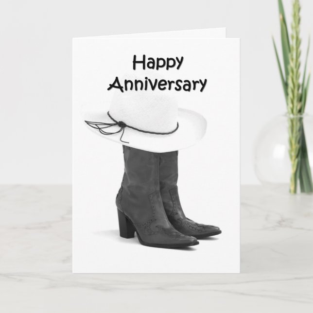 HAPPY ANNIVERSARY COUNTRY STYLE CARD (Front)