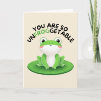 Happy Anniversary Cute Funny Simple Frog Card