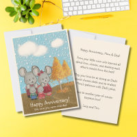 Happy Anniversary | Cute Mouse Family at the Park