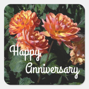 Happy Anniversary Dahlia Pam Howden #1 Stickers