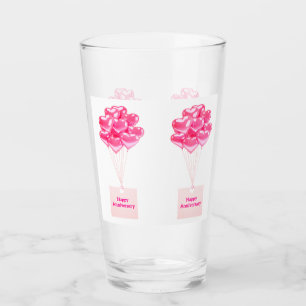 Happy Anniversary Drinking Glass