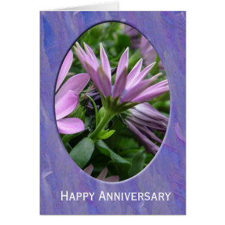Happy Anniversary flower card.