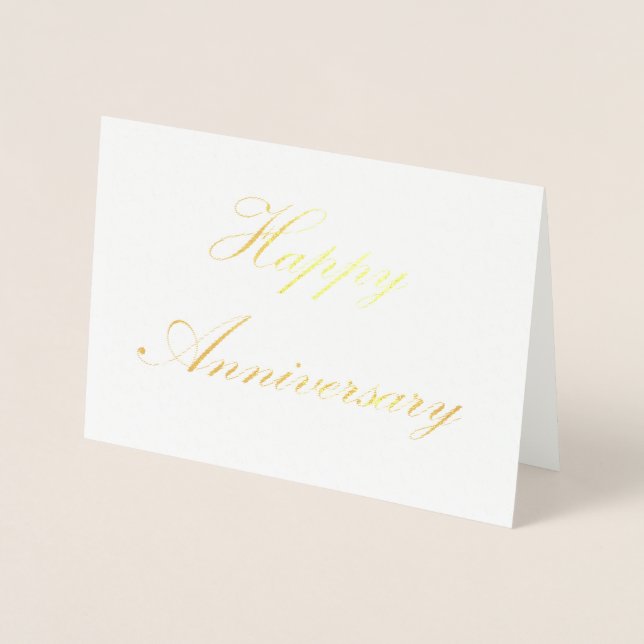 Happy Anniversary Foil Card (Front)