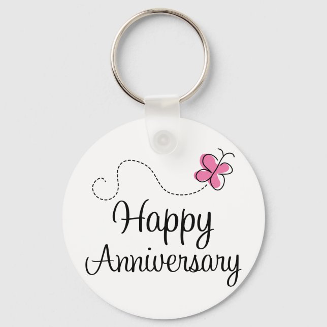 Happy Anniversary Gift Key Ring (Front)