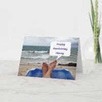 HAPPY ANNIVERSARY HONEY-DAY AT THE BEACH