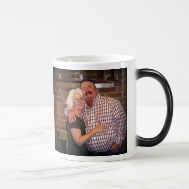 Happy Anniversary John and Sandra Magic Mug (Right)