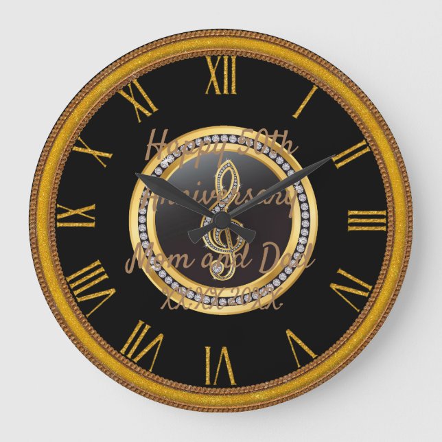 Happy anniversary large clock (Front)