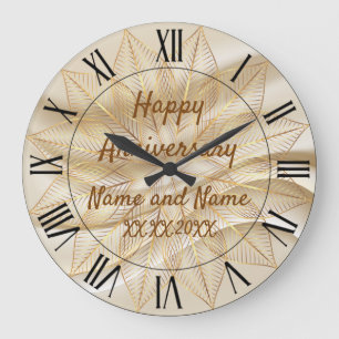Happy anniversary Large Clock