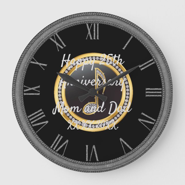 Happy anniversary large clock (Front)