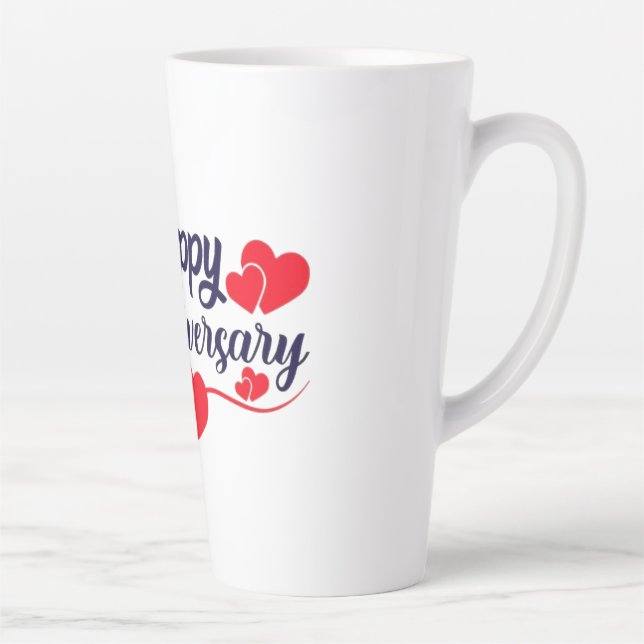 Happy Anniversary Latte Mug (Right)