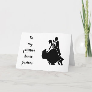 HAPPY ANNIVERSARY "LET'S DANCE" CARD