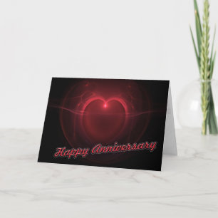 "Happy Anniversary" Lighted Heart Card