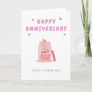 Happy Anniversary Love Jar Card