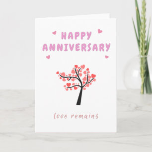 Happy Anniversary Love Tree Card