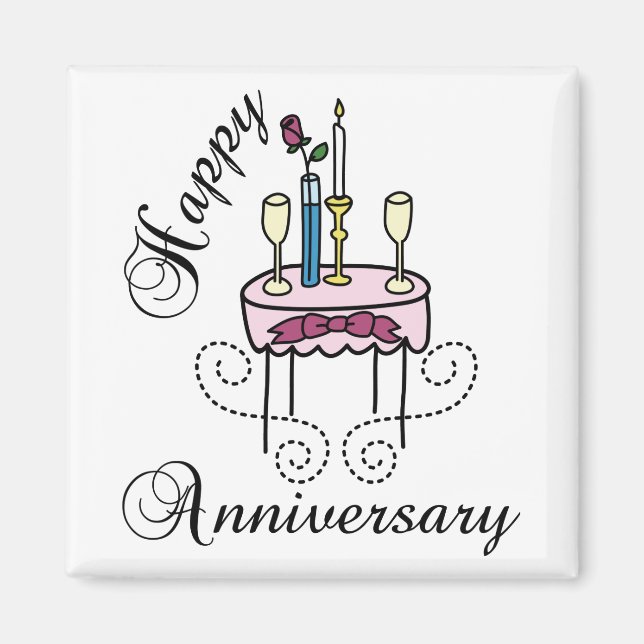 Happy Anniversary Magnet (Front)