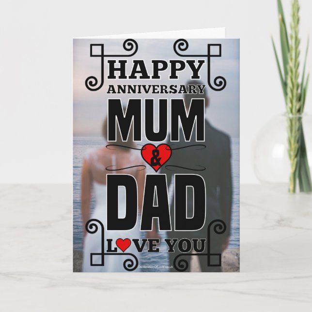 Happy Anniversary Mum & Dad Card (Front)