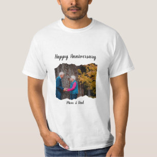 Happy Anniversary Mum & Dad Photo  T-Shirt