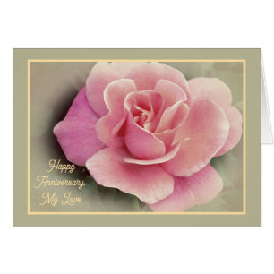 Happy Anniversary, My Love/ Pink Rose